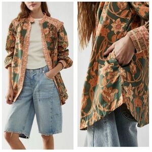 Free People Floral Gardens Tunic Small